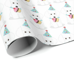 Papel De Presente Aniversário do cão