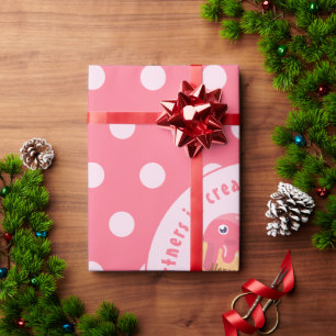 Papel De Presente Aniversário do desenho animado de kawaii, um cone