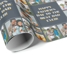 Papel De Presente Aniversário do Dia de os pais de Sentimento de Col