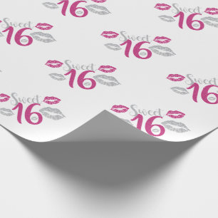 Papel De Presente Aniversário do doce 16