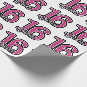 Papel De Presente Aniversário do doce 16