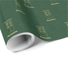 Papel De Presente Aniversário do Padre de Leather Ordinária