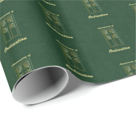 Papel De Presente Aniversário do Padre de Leather Ordinária