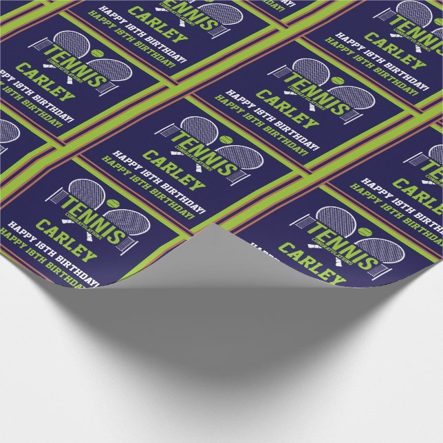 Papel De Presente Aniversário do Sentimento de Idade do tênis (Ponta)