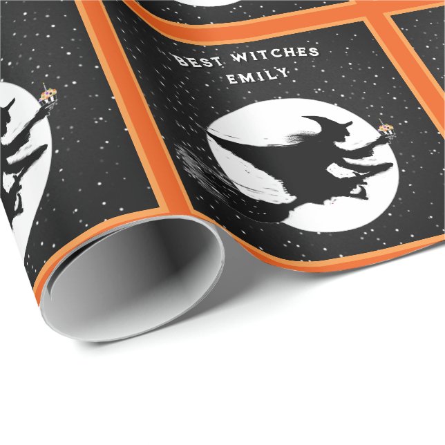 Papel De Presente Aniversário engraçado de Halloween (Ponta do rolo)