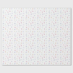Papel De Presente Aniversário Minimalista Italiano Fofo
