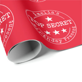 Papel De Presente  Aniversário Personalizado e Super Secreto 