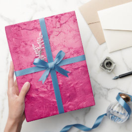 Papel De Presente Aniversário Rosa Chic Glam Feminino