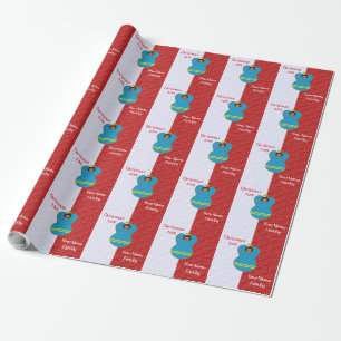 Papel De Presente Anjo Arubano Cabelo Preto Vermelho Branco Personal
