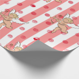 Papel De Presente Anjo cupido do dia dos namorados rosa_large