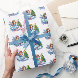 Papel De Presente Anjo de Natal