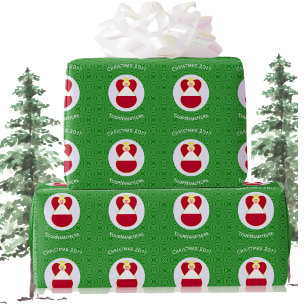 Papel De Presente Anjo de Natal Personalizado com Bandeira Austríaca