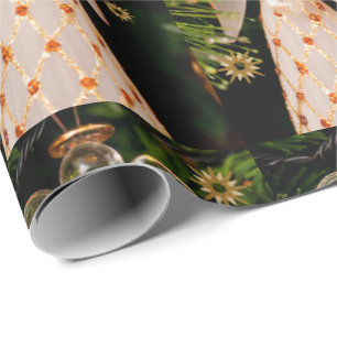 Papel De Presente Anjo de Papel de Moldagem de Natal