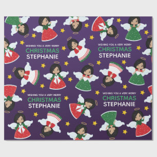 Papel De Presente Anjo Multicultural