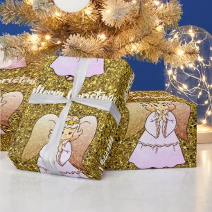 Papel De Presente Anjo Wraping Paper