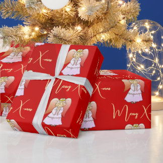 Papel De Presente Anjo Wraping Paper
