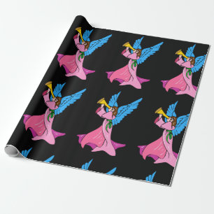 Papel De Presente Anjos Jogando Trompete