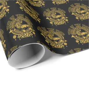 Papel De Presente Ano Chinês da Silhueta Tiger 2022