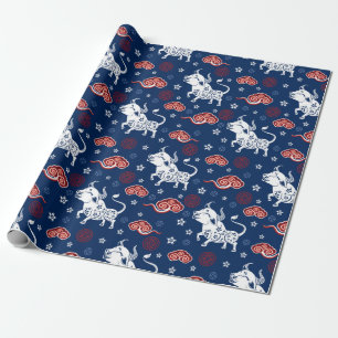 Papel De Presente Ano Da Ox