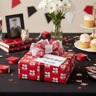 Papel De Presente Ano editável da turma de graduação 