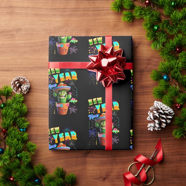 Papel De Presente Ano Novo (Presente de Natal)
