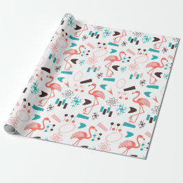 Papel De Presente Anos 50 Fabulosas Flamingos
