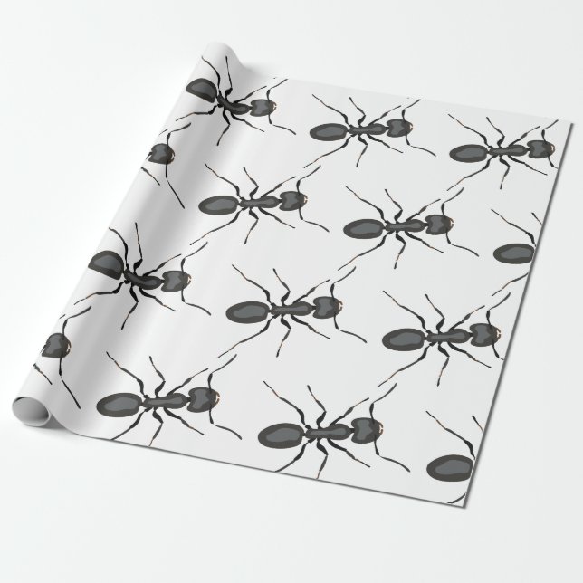 Papel De Presente Ant Realista (Desenrolado)