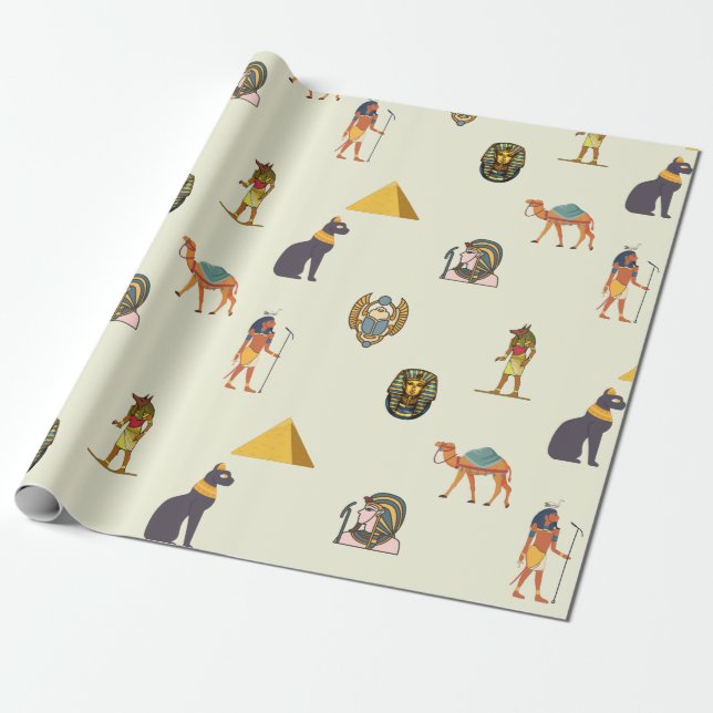 Papel De Presente Antecedentes do Egito (Desenrolado)