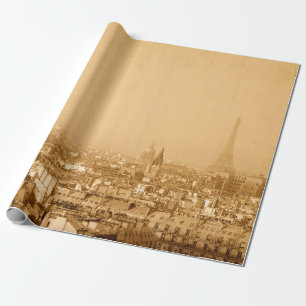 Papel De Presente Anterior paris franceparis, envelhecido, antigo, e