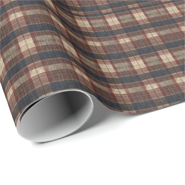 Papel De Presente Antico Scottish Tartan (Ponta do rolo)