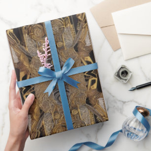 Papel De Presente Antiga Elegância: Fusão Celta e Egípcia