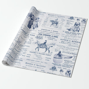 Papel De Presente Antiguidade Vintage Ephemera Lady Equestrian Ads