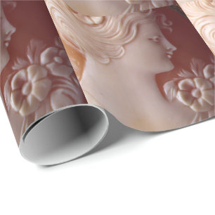Papel De Presente Antique Cameo