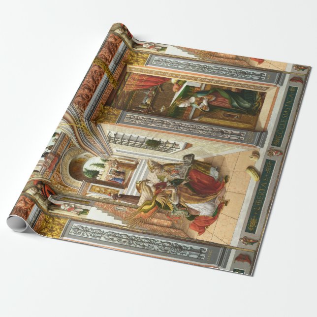Papel De Presente Anunciação, Santo Emidius e um OVNI de Crivelli (Desenrolado)