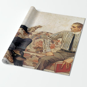 Papel De Presente Anúncio do Arrow Collar, 1912 por Leyendecker