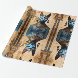 Papel De Presente Apanhe o antigo Deus Egípcio dos Gatos