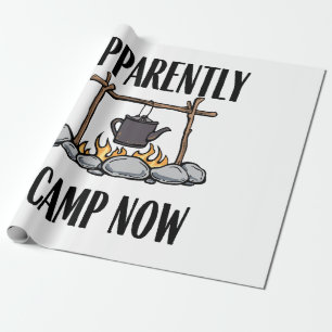 Papel De Presente Aparentemente, acampo agora a citação de acampamen