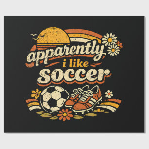 Papel De Presente Aparentemente Eu Gosto de Futebol