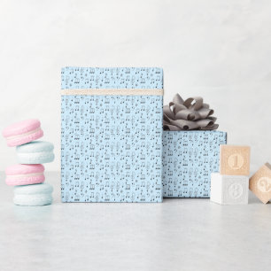 Papel De Presente Apenas Notei Azul
