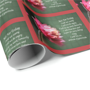 Papel De Presente Apenas para o hoje Inspirational Reiki Floral