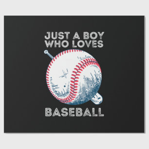Papel De Presente Apenas um Garoto que Ama Beisebol
