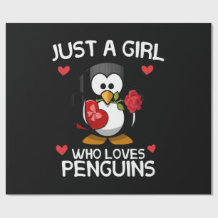 Papel De Presente Apenas uma Garota que Ama Pinguins