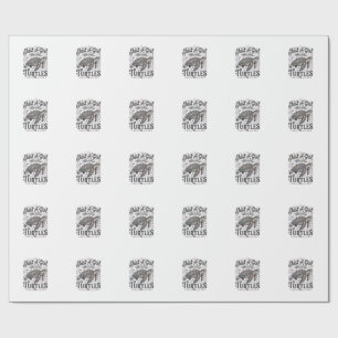 Papel De Presente Apenas Uma Garota Que Ama Tartarugas Camisa Vintag
