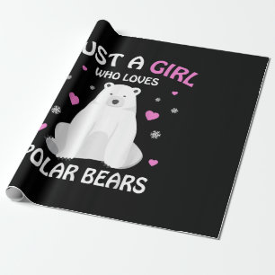 Papel De Presente Apenas Uma Menina Que Ama Ursos Polares Garotas Ur