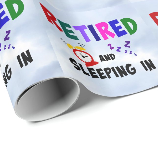 Papel De Presente Aposentado e Dormindo (Ponta do rolo)