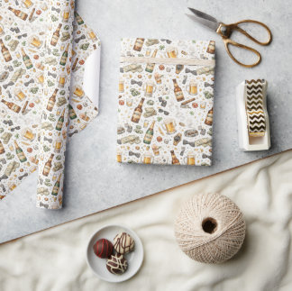 Papel De Presente Apostas & Aplausos – Design de Despedida de Soltei