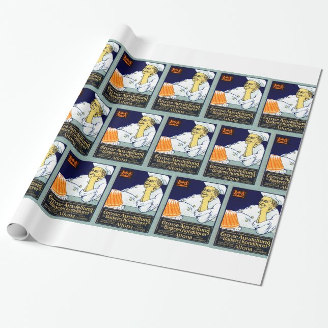Papel De Presente Apresentação sobre padaria + confeitaria de 1912 (Desenrolado)