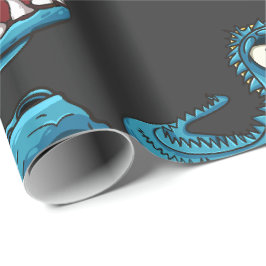 Papel De Presente Aqua Monster Running Baby Bodycase