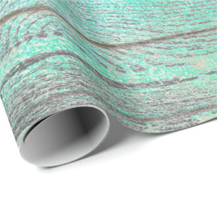 Papel De Presente Aqua Tiffany Ocean Grungy Silver Cinza Russo de Ma