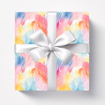 Papel De Presente Aquarela Abstrata Arco-íris Pastel<br><div class="desc">Desenho Aquarela Abstrata Arco-íris Pastel.</div>